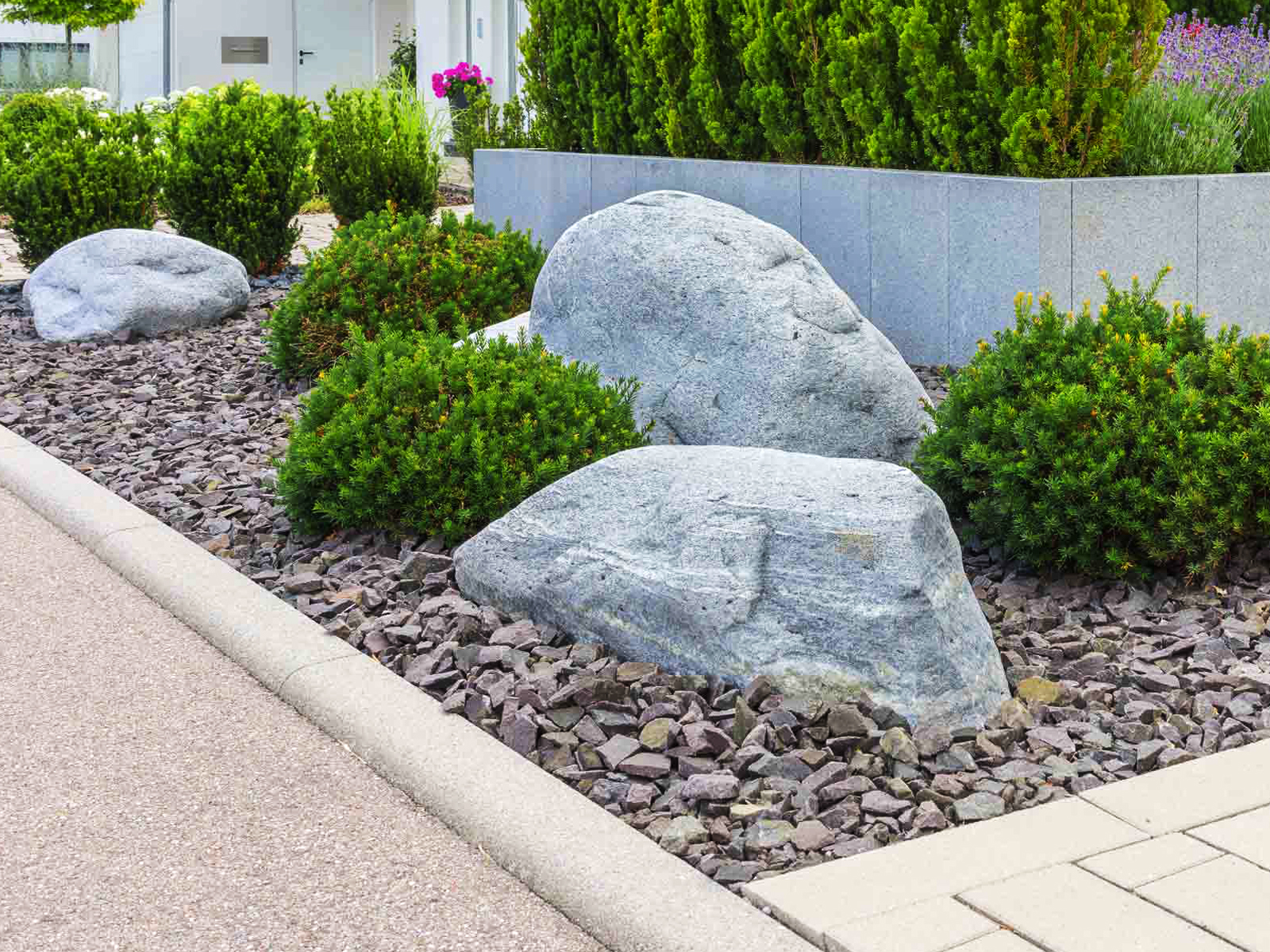 boulder decoration - landscaping AA1